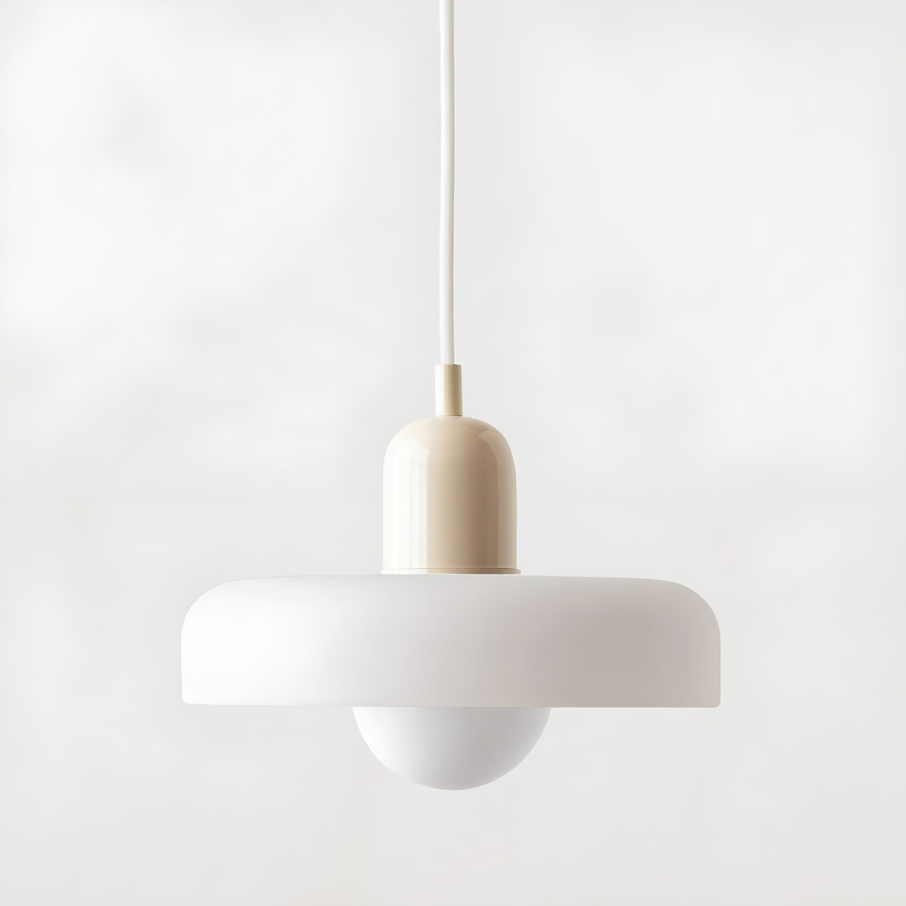 Suspension Globe Verre Opale — Hauteur Réglable