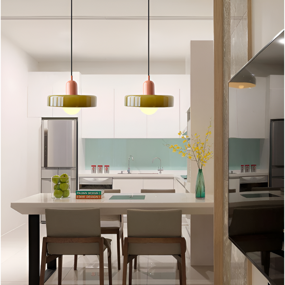 Suspension Globe Verre Opale — Hauteur Réglable