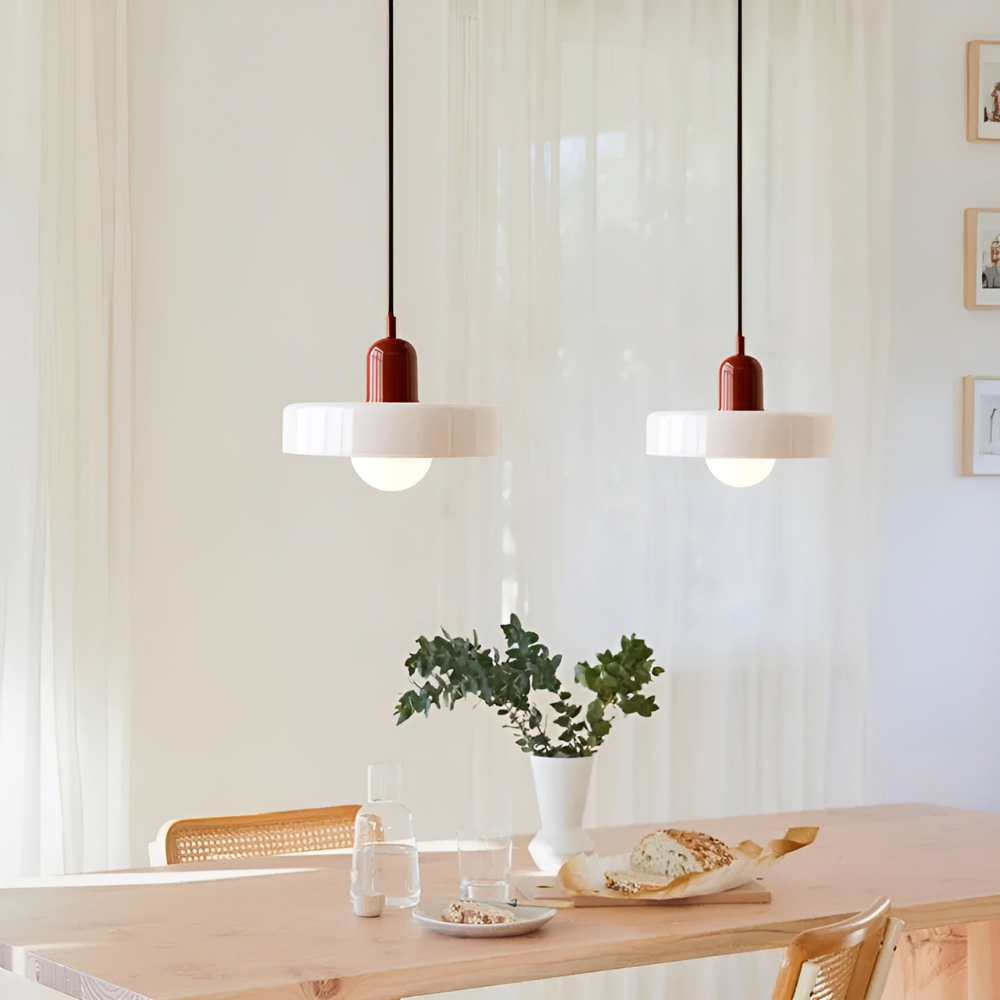 Suspension Globe Verre Opale — Hauteur Réglable