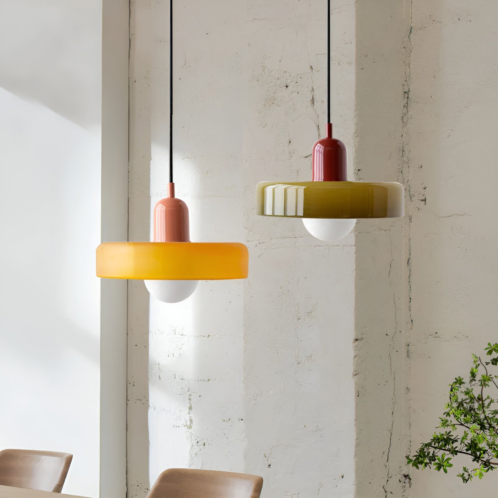 Suspension Globe Verre Opale — Hauteur Réglable