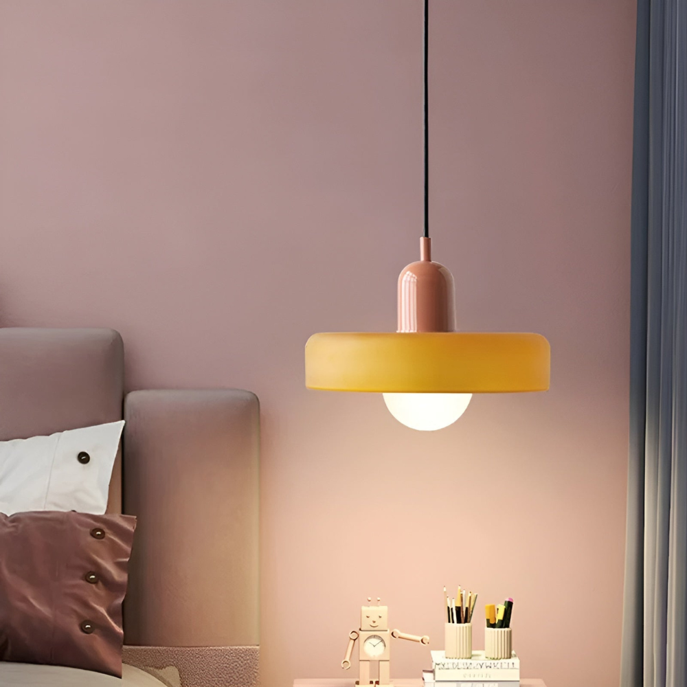 Suspension Globe Verre Opale — Hauteur Réglable