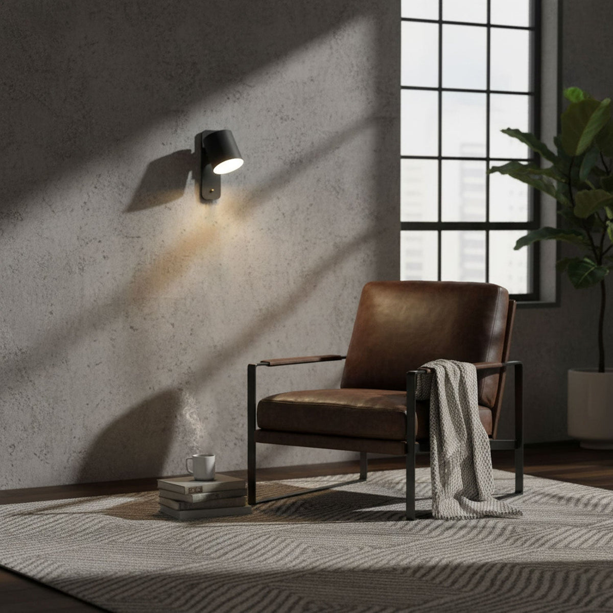 Applique Murale Orientable Métal — Spot Pivotant Design Minimaliste