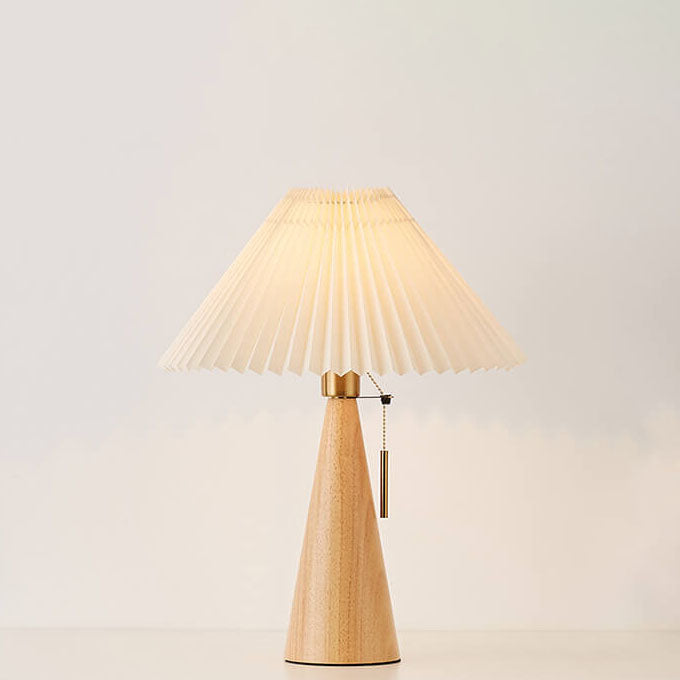 Lampe de Table Japonaise Bois et Papier Washi — Zen