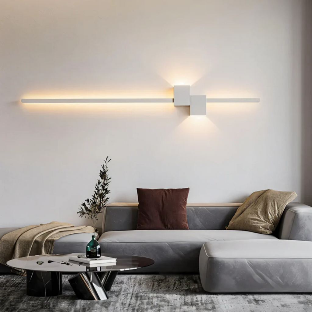 Applique Murale LED Linéaire — Double Faisceau Haut-Bas
