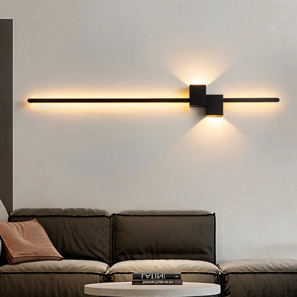 Applique Murale LED Linéaire — Double Faisceau Haut-Bas