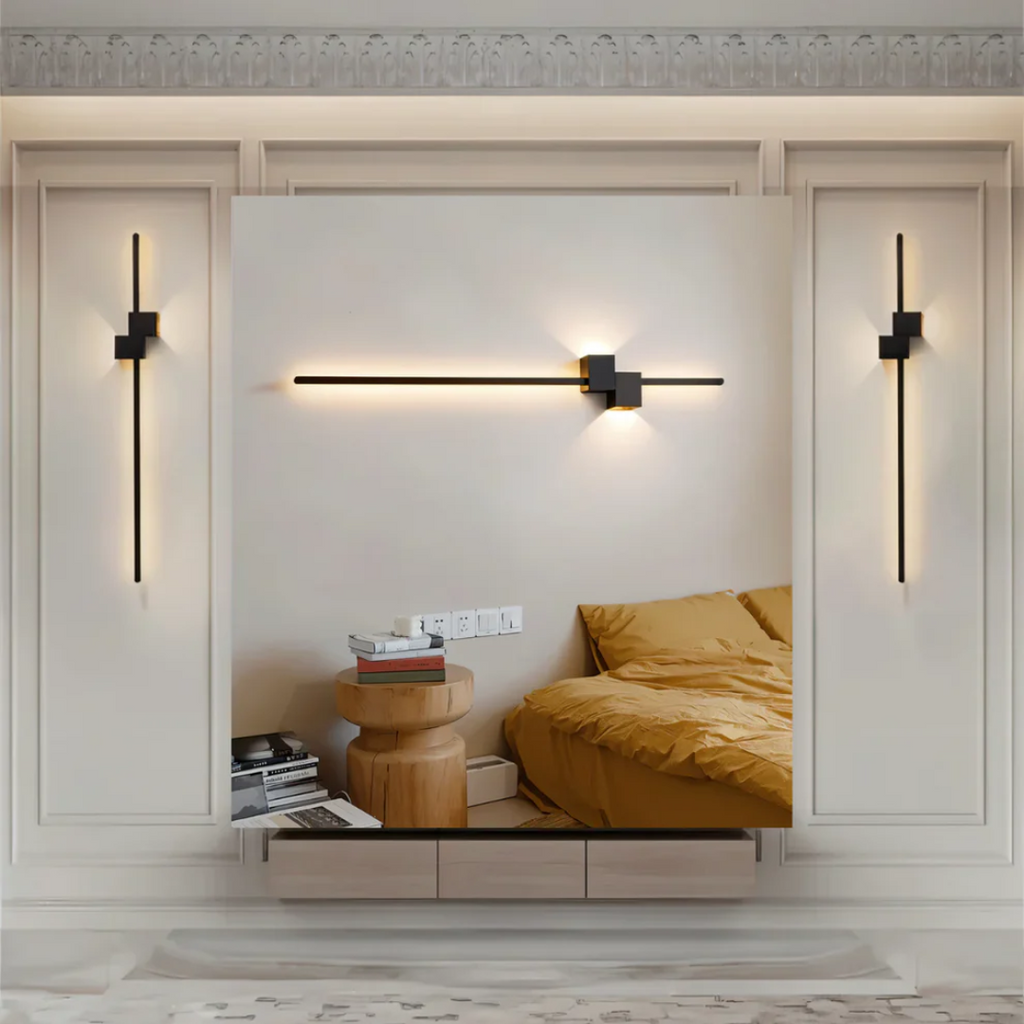 Applique Murale LED Linéaire — Double Faisceau Haut-Bas