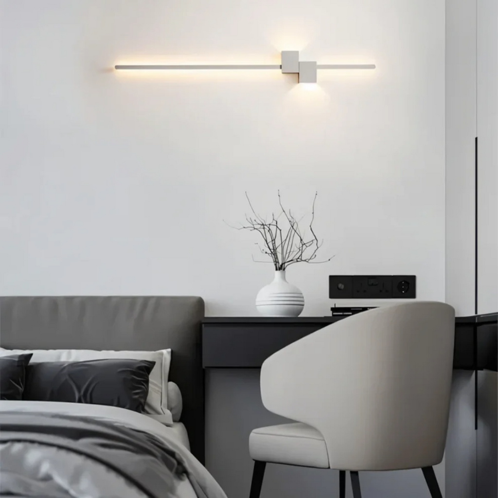Applique Murale LED Linéaire — Double Faisceau Haut-Bas