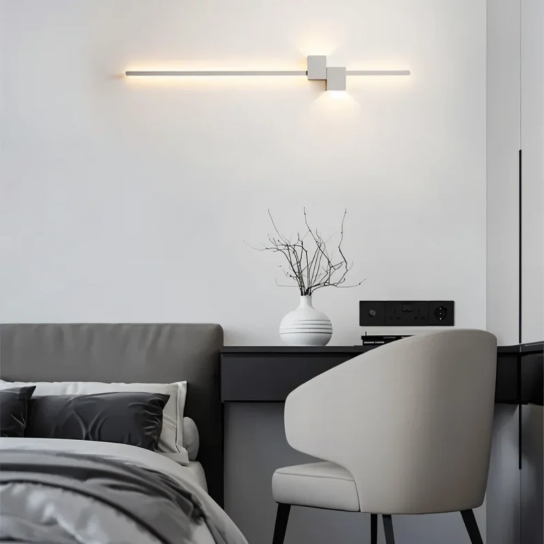 Applique Murale LED Linéaire — Double Faisceau Haut-Bas