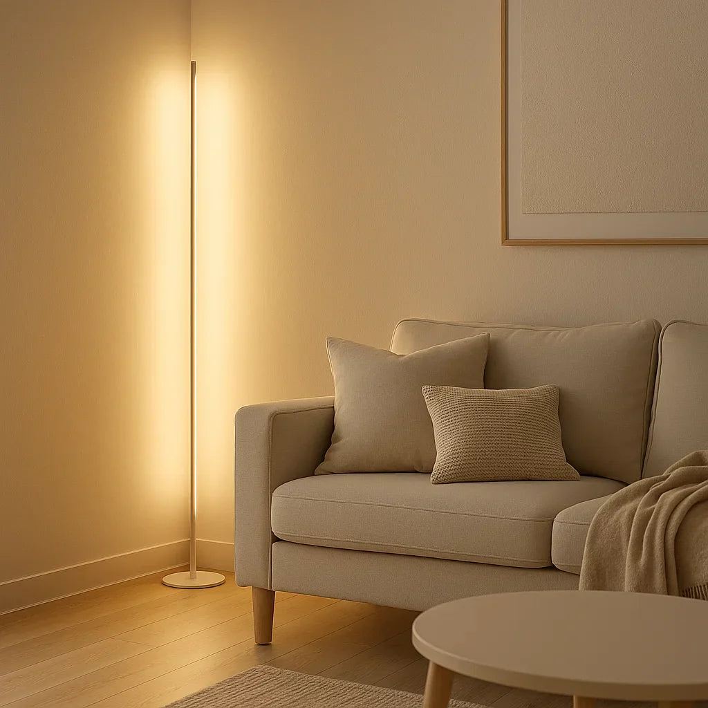 Lampadaire RGB Dimmable Base Ronde — Télécommande Incluse