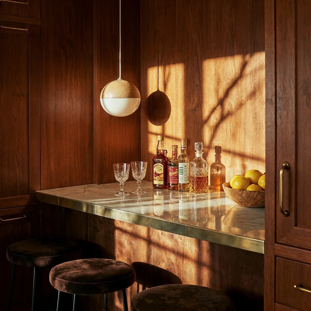 Suspension Fer et Verre — Design Contemporain Épuré