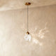 Suspension Cristal et Aluminium — Détails Scintillants