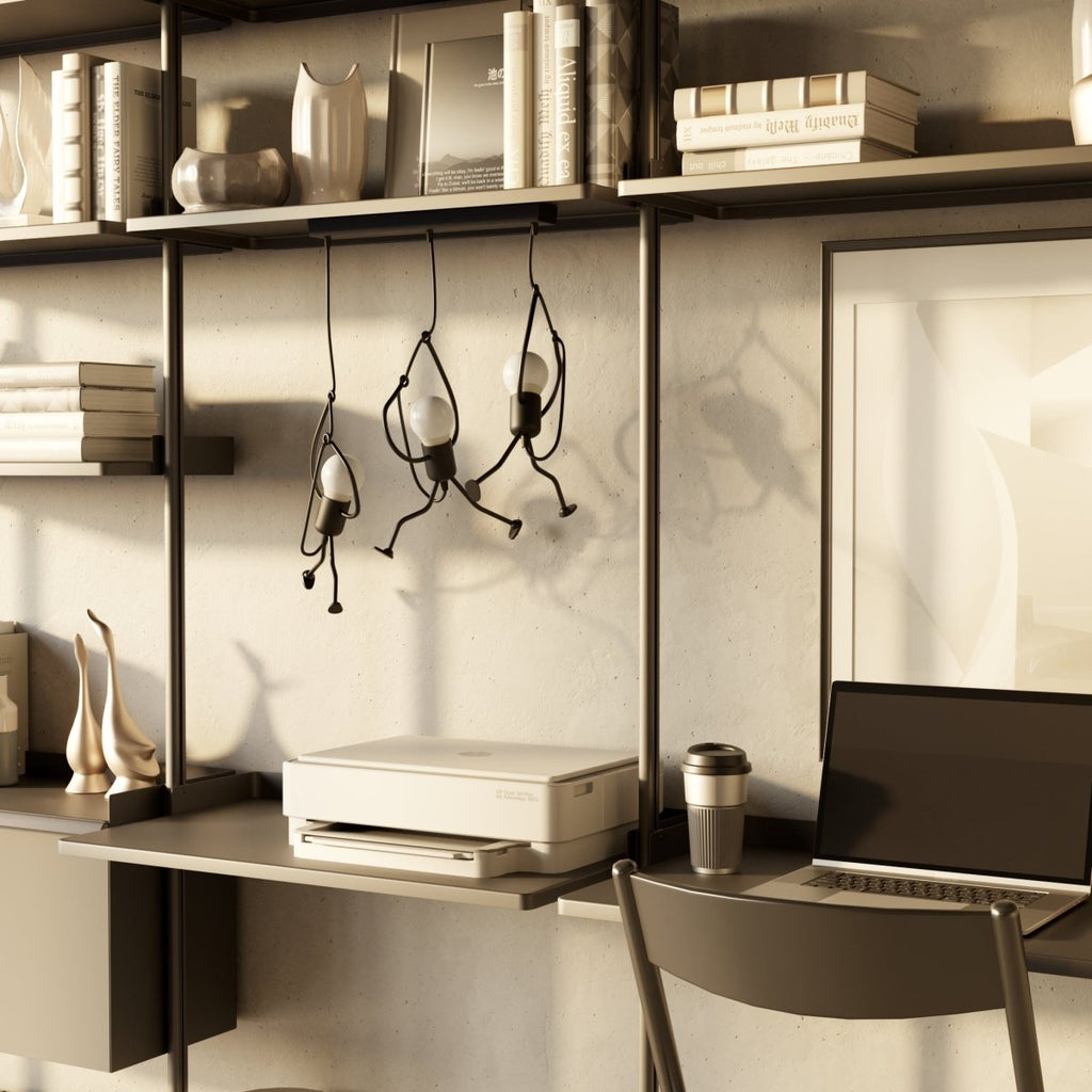 Suspension Fer Forgé — Câble Réglable Design