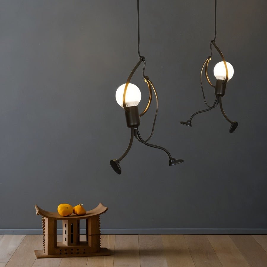 Suspension Fer Forgé — Câble Réglable Design