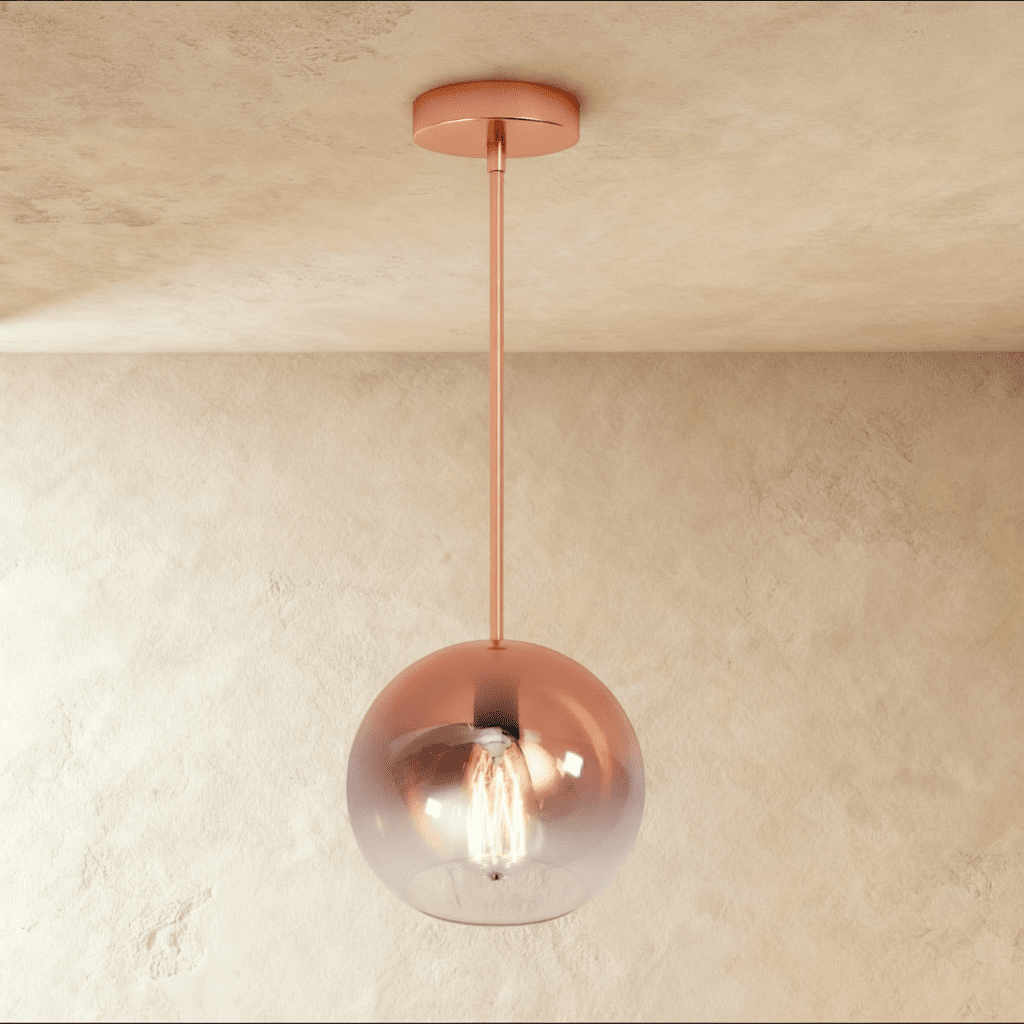 Suspension Sphère Verre — Diffuseur Épuré