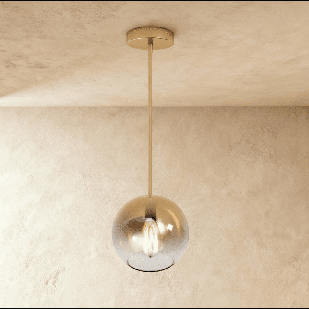 Suspension Sphère Verre — Diffuseur Épuré