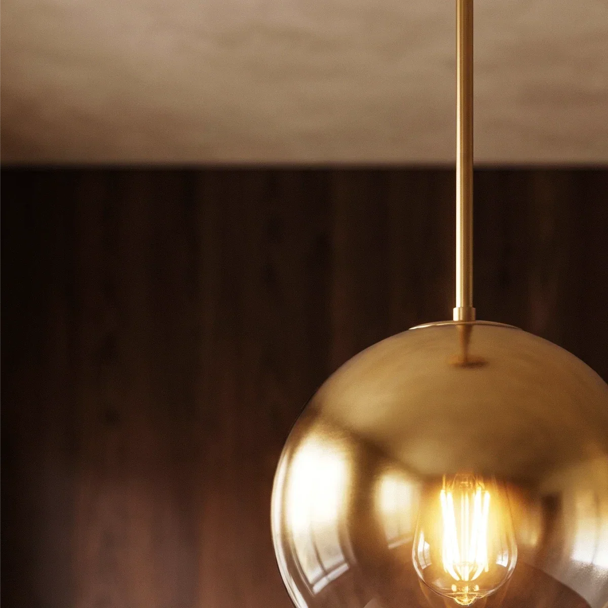 Suspension Sphère Verre — Diffuseur Épuré