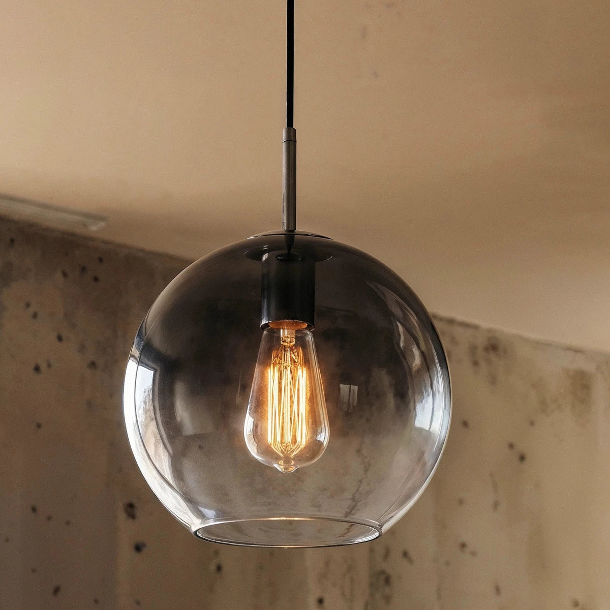 Suspension Sphère Verre — Diffuseur Épuré