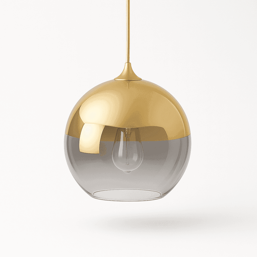 Suspension Sphère Verre — Diffuseur Épuré