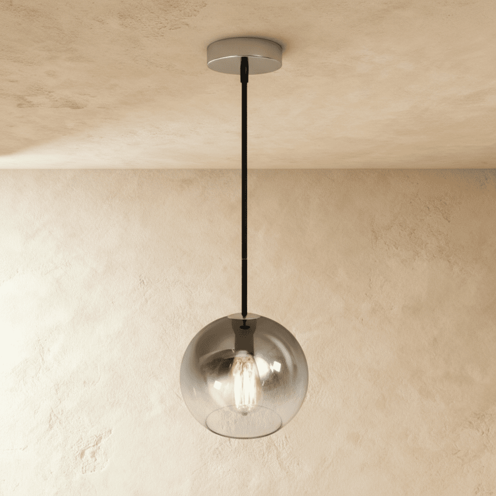 Suspension Sphère Verre — Diffuseur Épuré