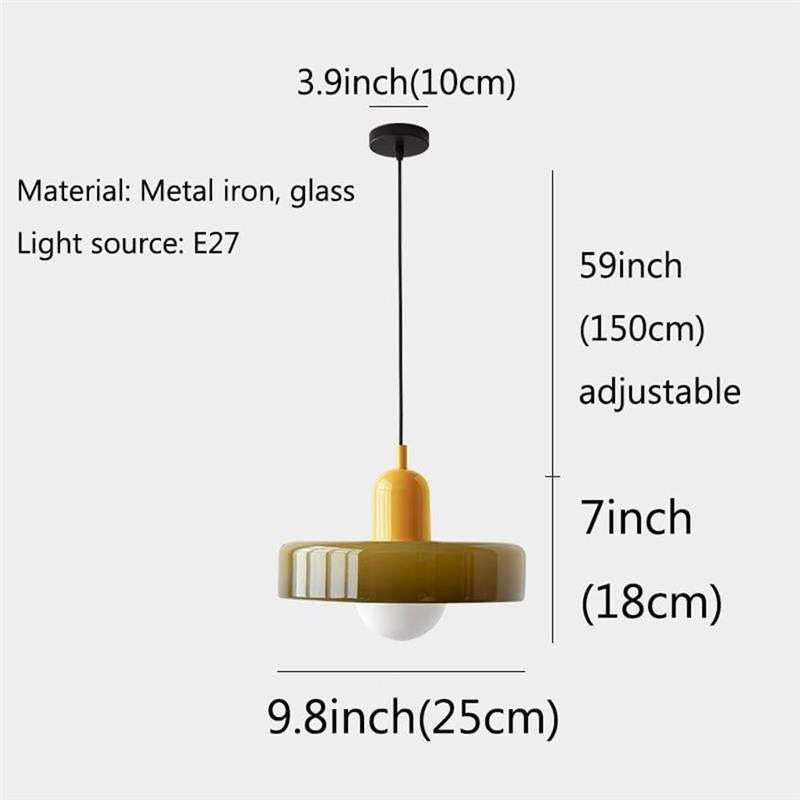 Suspension Halo Verre — Auréole Lumineuse Design