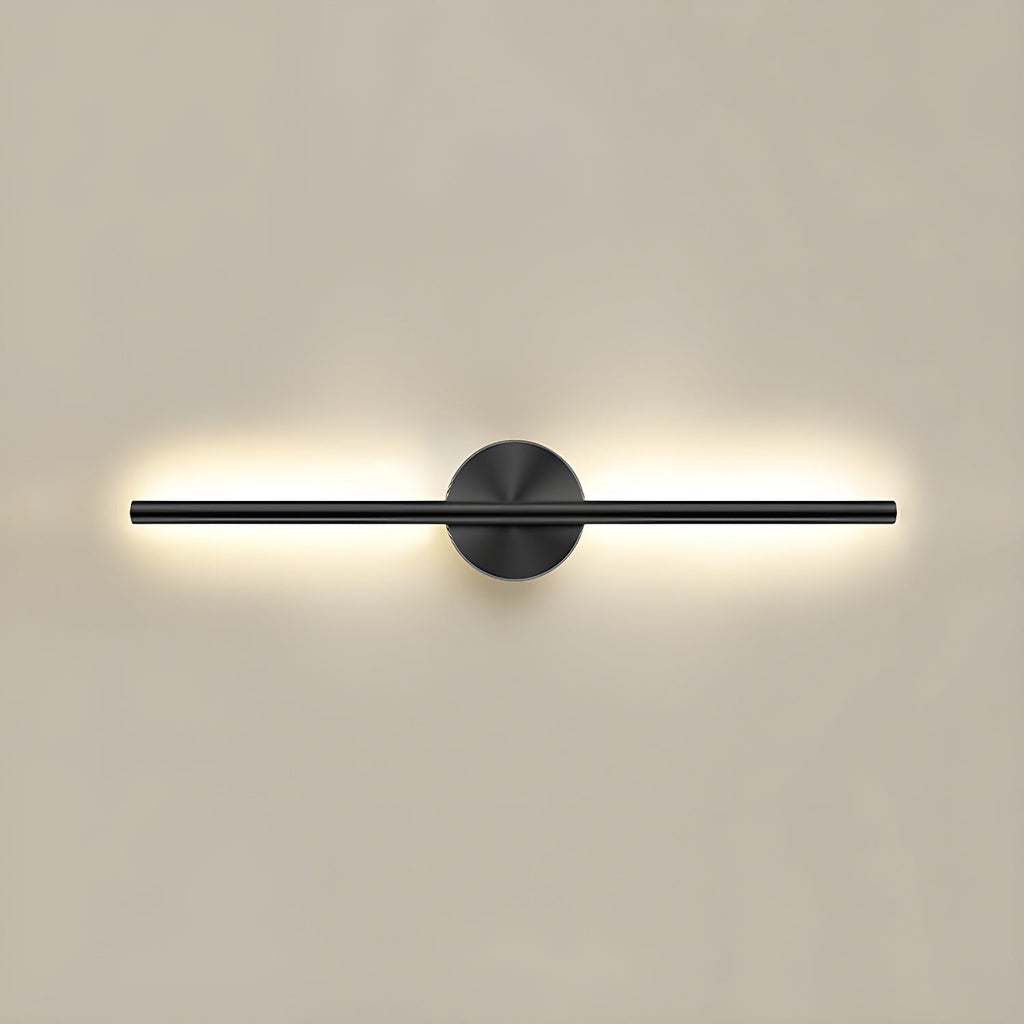 Lumiris Applique murale design en acrylique noir et métal, éclairage LED moderne pour couloir ou chambre.