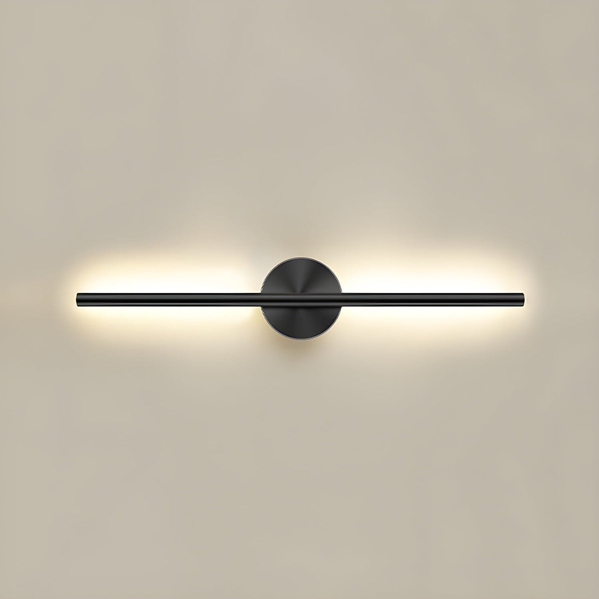 Lumiris Applique murale design en acrylique noir et métal, éclairage LED moderne pour couloir ou chambre.