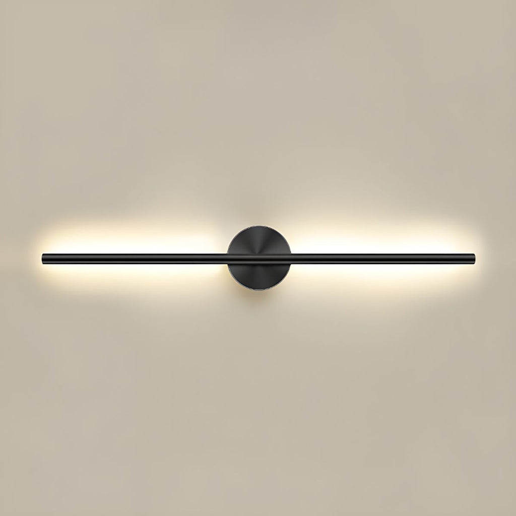 Lumiris Applique murale design en acrylique noir et métal, éclairage LED moderne pour couloir ou chambre.
