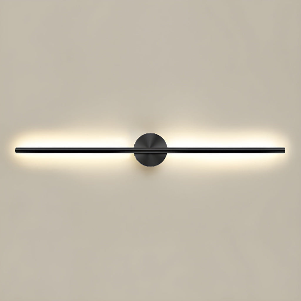 Lumiris Applique murale design en acrylique noir et métal, éclairage LED moderne pour couloir ou chambre.