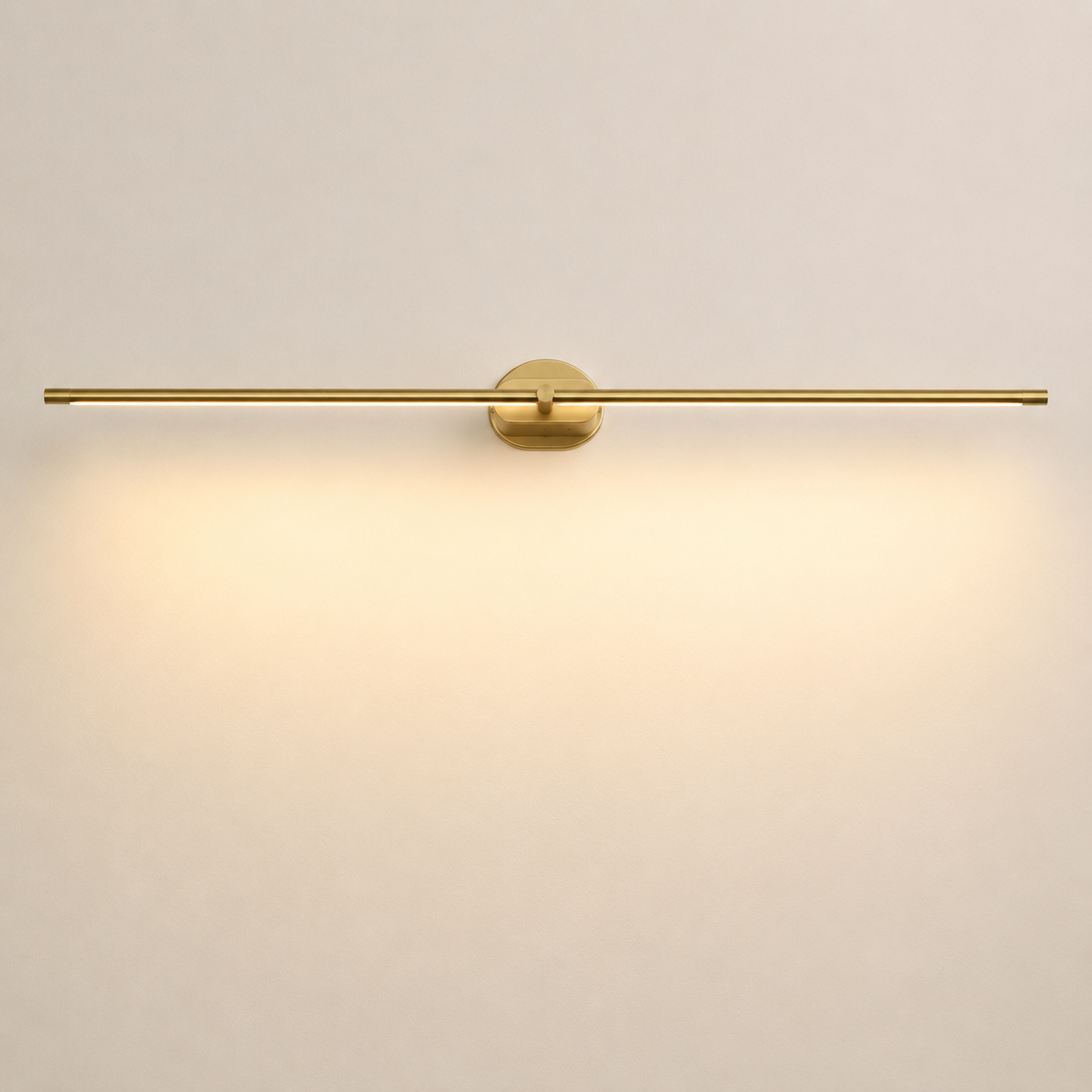 Lumiris applique murale dorée rechargeable design moderne, éclairage chaud, sans fil, interrupteur tactile.