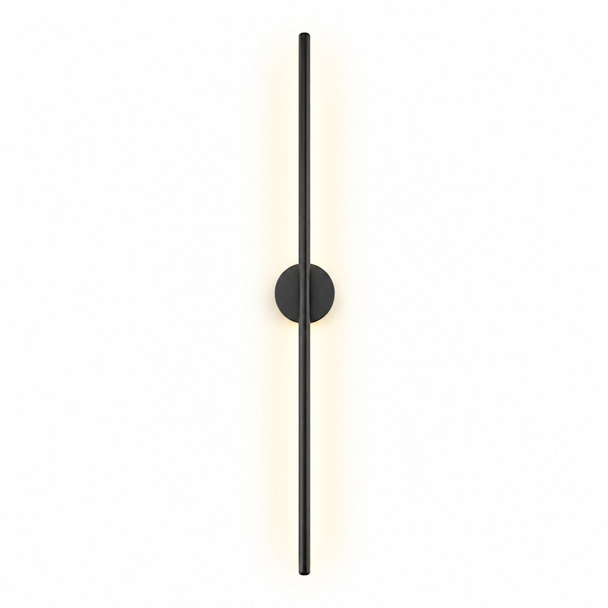 Lumiris applique murale linéaire noire en acrylique et métal, éclairage LED moderne pour couloir ou chambre.