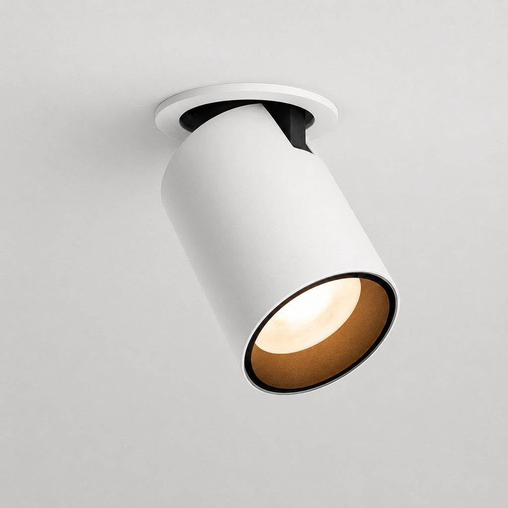 Lumiris Spot LED orientable blanc design Nordic, 12W, idéal pour bureau et salon.