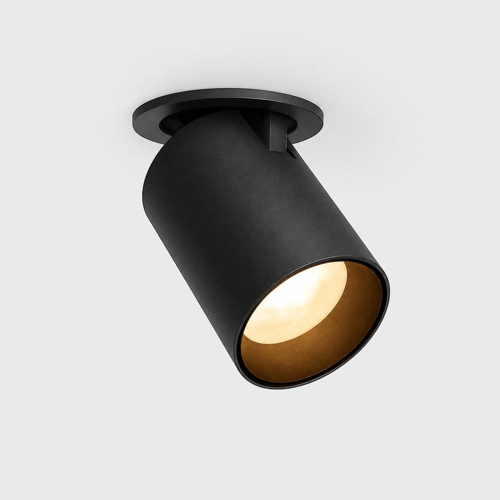 Lumiris Spot LED orientable noir design Nordic, éclairage moderne pour bureau et salon, 12W