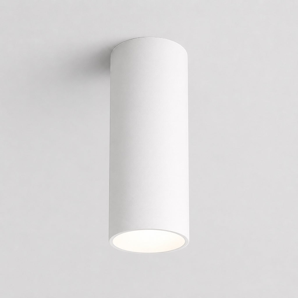 Lumiris spot LED tube blanc en aluminium, éclairage moderne pour plafond, 24° faisceau, 3000lm.