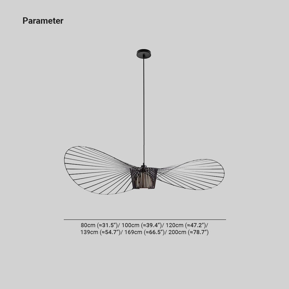 Lumiris Suspension ondulée en tissu noir, design contemporain, idéale pour salon ou chambre.